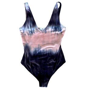 Socialite Tie Dye Thong Bodysuit Small NWOT